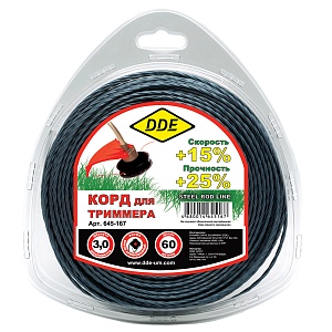 Корд триммерный в блистере DDE "Steel rod line"