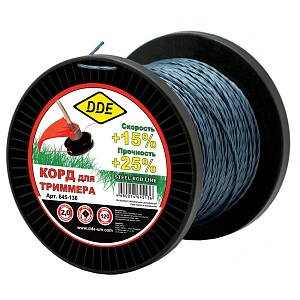 Корд триммерный на катушке DDE "Steel rod line"